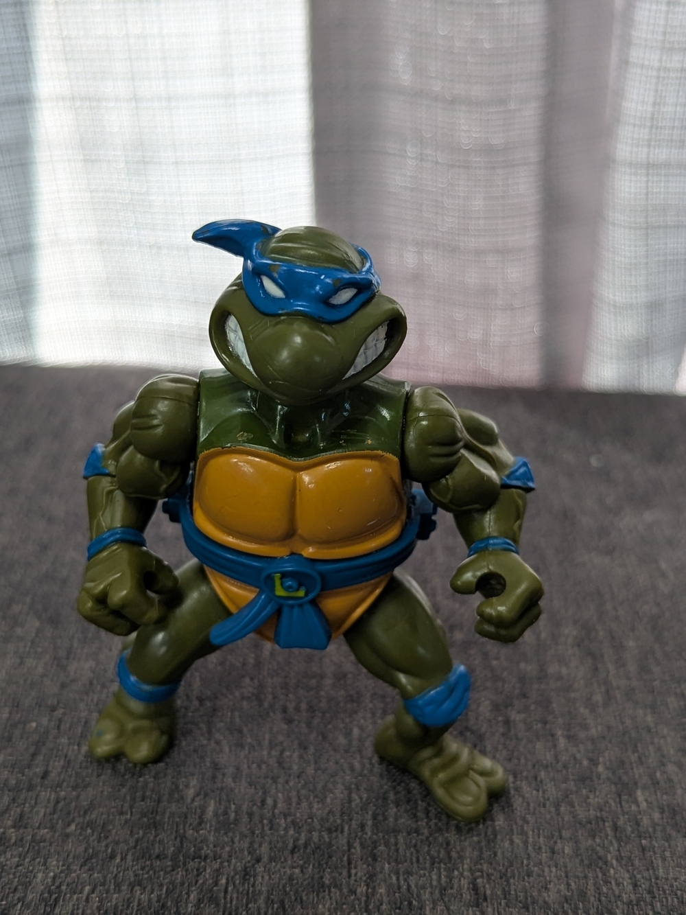 TMNT Ninja Turtles 1991 Storage Shell Leo Leonardo Incomplete Vintage